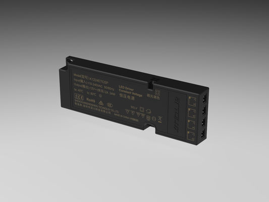 ETSC 24W-12V Ultra-Thin Constant Voltage LED Driver สําหรับการปรับเวลาและการปรับ CCT